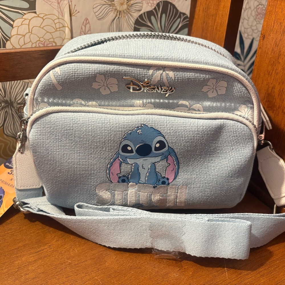 Primark Disney Stitch Blue Crossbody Bag. NWT